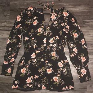 Forever 21 flower print Romper